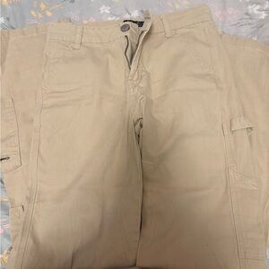 Hot Kiss Tan Cargo Jeans Relaxed Fit
